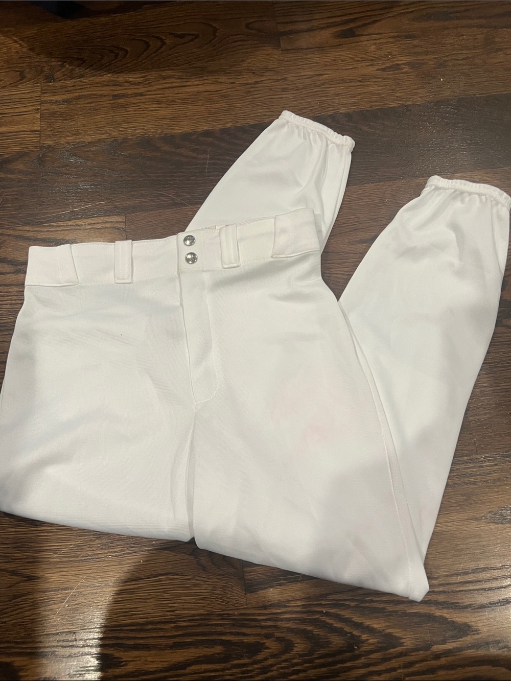 Wilson Men's White Baseball pants with Elastic Cuffs